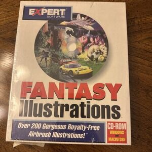 Expert Software fantasy illustrations on CD Big Box New Sealed .........(SLF3-2)